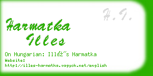 harmatka illes business card